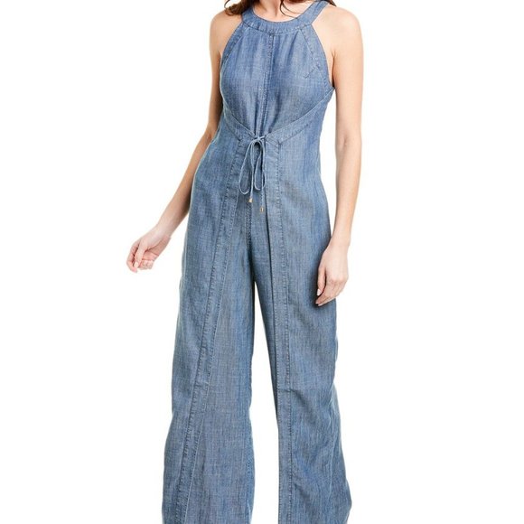 Trina Turk Hewett Linen-Blend Jumpsuit - Picture 1 of 8